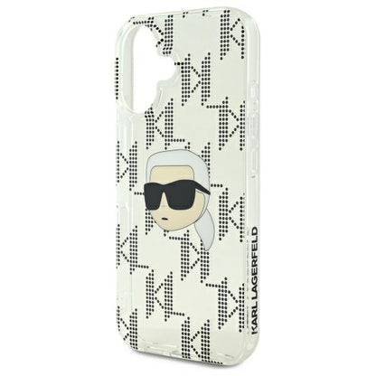 Futrola za Apple iPhone 16, Karl Lagerfeld, IML Luxury Electroplated Karl's Head, Providna