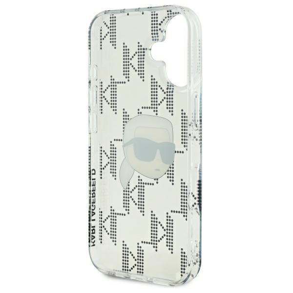Futrola za Apple iPhone 16, Karl Lagerfeld, IML Luxury Electroplated Karl's Head, Providna