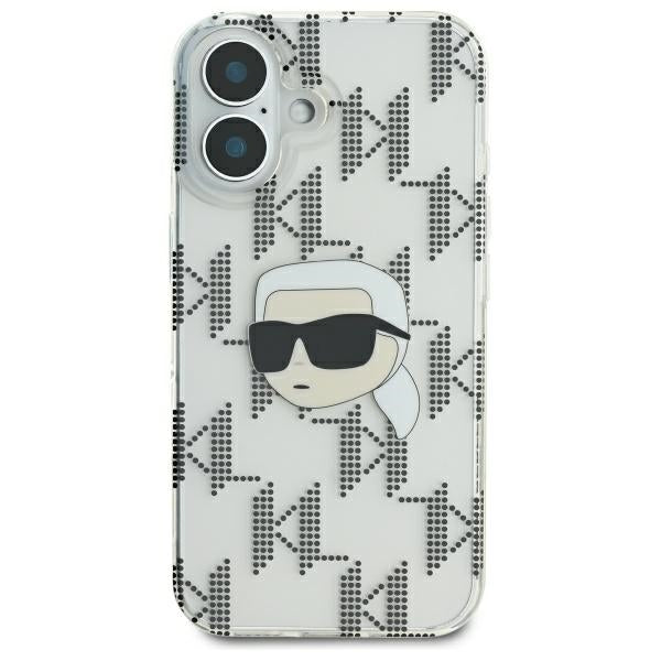Futrola za Apple iPhone 16, Karl Lagerfeld, IML Luxury Electroplated Karl's Head, Providna