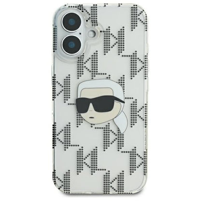 Futrola za Apple iPhone 16, Karl Lagerfeld, IML Luxury Electroplated Karl's Head, Providna