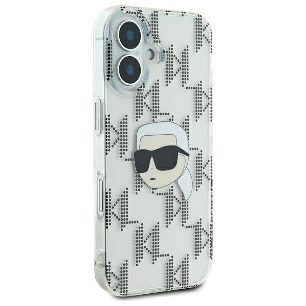 Futrola za Apple iPhone 16, Karl Lagerfeld, IML Luxury Electroplated Karl's Head, Providna