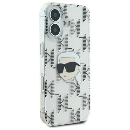 Futrola za Apple iPhone 16, Karl Lagerfeld, IML Luxury Electroplated Karl's Head, Providna