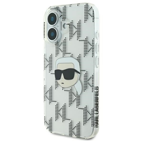Futrola za Apple iPhone 16, Karl Lagerfeld, IML Luxury Electroplated Karl's Head, Providna
