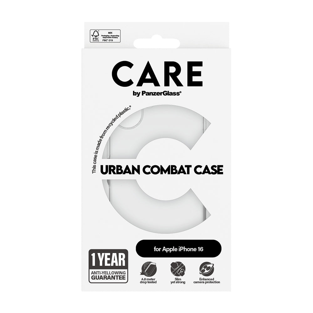 Futrola za Apple iPhone 16, PanzerGlass, Care Urban Combat, Providna