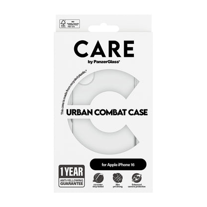 Futrola za Apple iPhone 16, PanzerGlass, Care Urban Combat, Providna