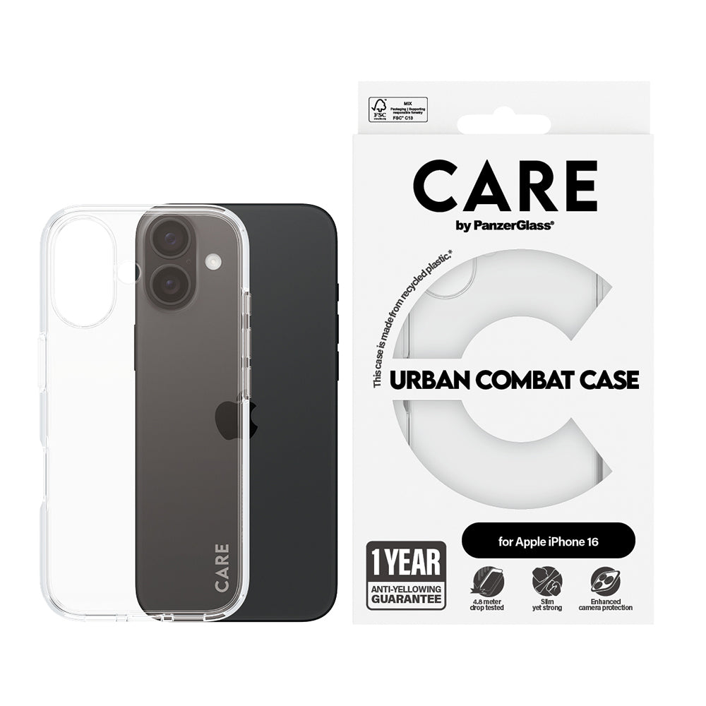 Futrola za Apple iPhone 16, PanzerGlass, Care Urban Combat, Providna