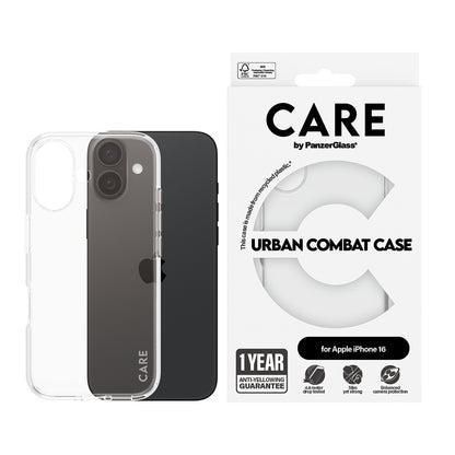 Futrola za Apple iPhone 16, PanzerGlass, Care Urban Combat, Providna