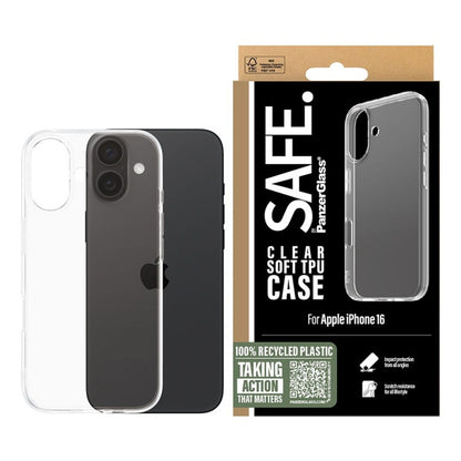 Futrola za Apple iPhone 16, PanzerGlass, Safe., Transparentna