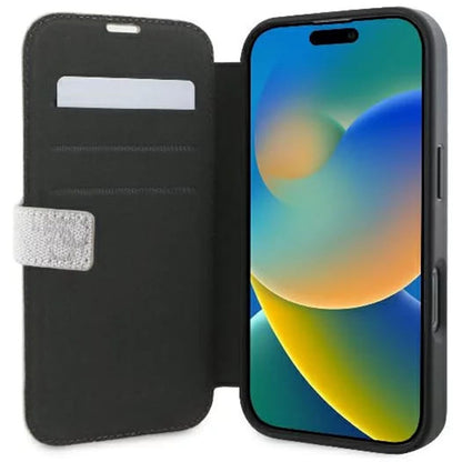 Futrola za Apple iPhone 16 Plus, Guess, 4G Book, Roze