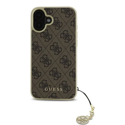 Futrola za Apple iPhone 16 Plus, Guess, 4G Charm, Braon