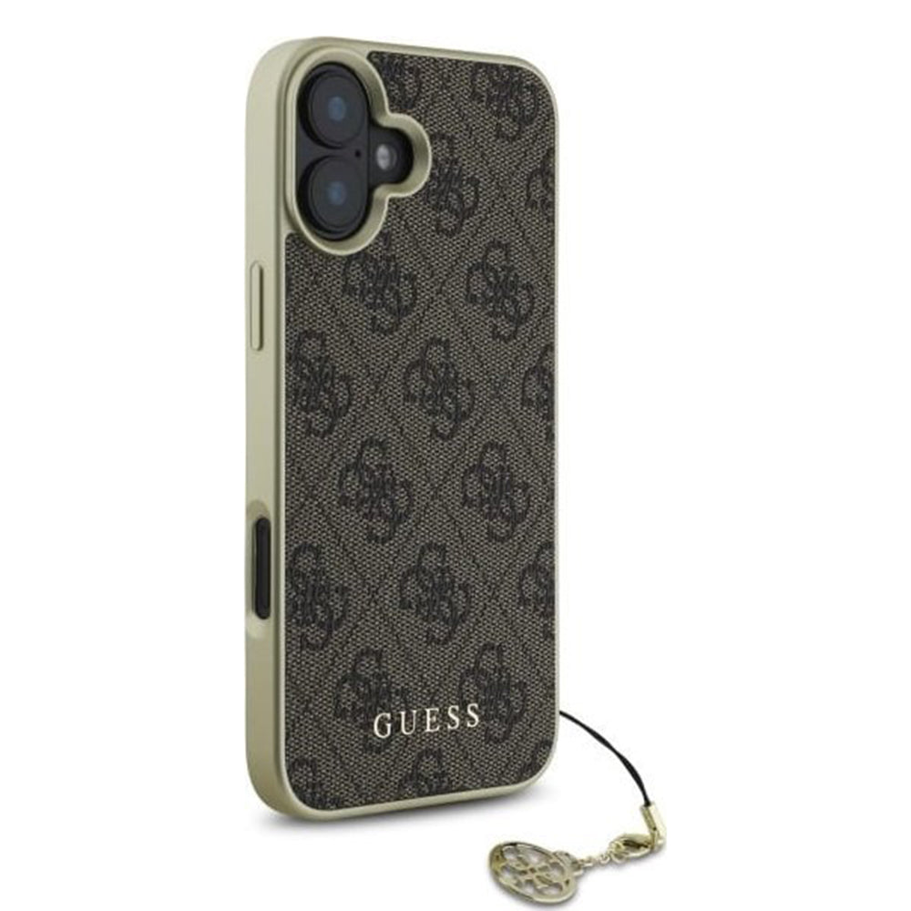 Futrola za Apple iPhone 16 Plus, Guess, 4G Charm, Braon