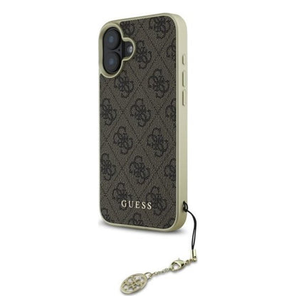 Futrola za Apple iPhone 16 Plus, Guess, 4G Charm, Braon