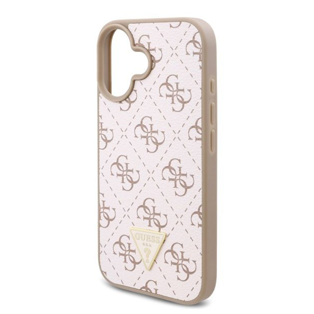 Futrola za Apple iPhone 16 Plus, Guess, 4G Triangle Logo, Bela