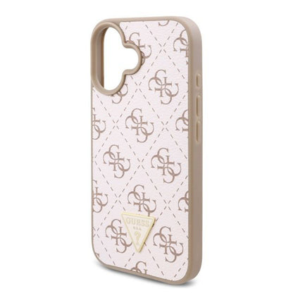Futrola za Apple iPhone 16 Plus, Guess, 4G Triangle Logo, Bela