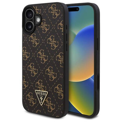 Futrola za Apple iPhone 16 Plus, Guess, 4G Triangle Logo, Crna