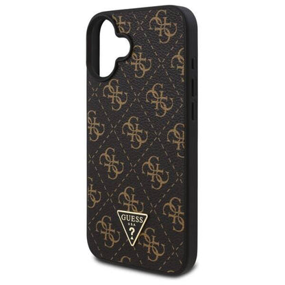 Futrola za Apple iPhone 16 Plus, Guess, 4G Triangle Logo, Crna