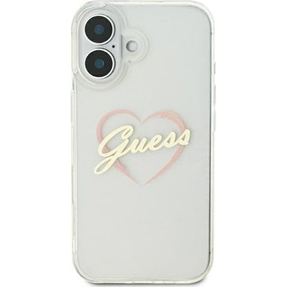 Futrola za Apple iPhone 16 Plus, Guess, IML Heart, Providna