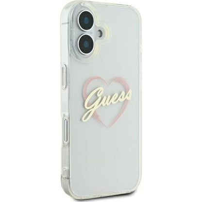 Futrola za Apple iPhone 16 Plus, Guess, IML Heart, Providna