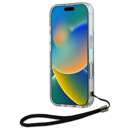 Futrola za Apple iPhone 16 Plus, Karl Lagerfeld, Zebra with Cord Strap, Ljubičasta