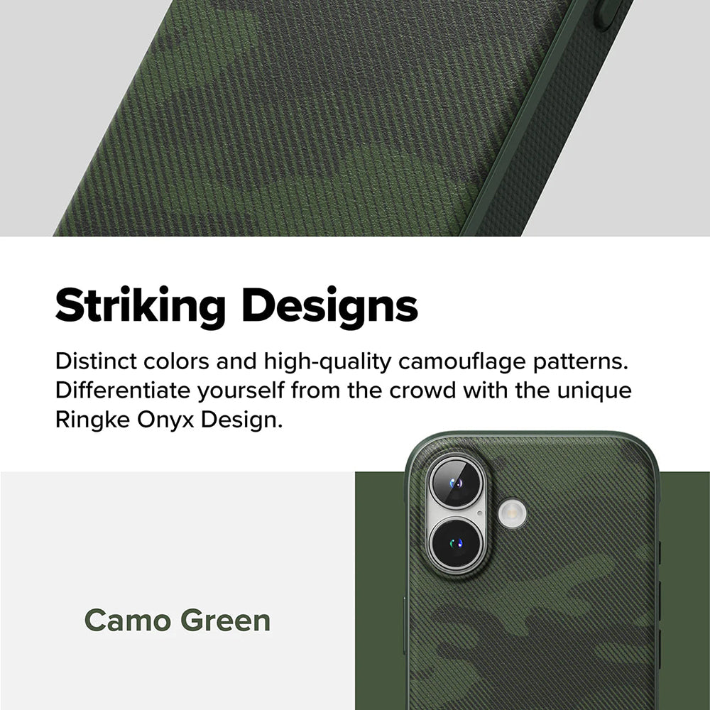 Futrola za Apple iPhone 16 Plus, Ringke, Onyx Design, Zelena