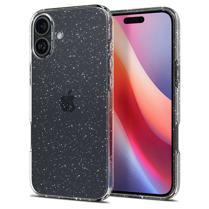 Futrola za Apple iPhone 16 Plus, Spigen, Liquid Crystal Glitter, Transparentna