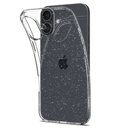 Futrola za Apple iPhone 16 Plus, Spigen, Liquid Crystal Glitter, Transparentna