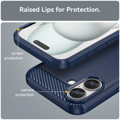 Futrola za Apple iPhone 16 Plus, Techsuit, Karbon, Plava