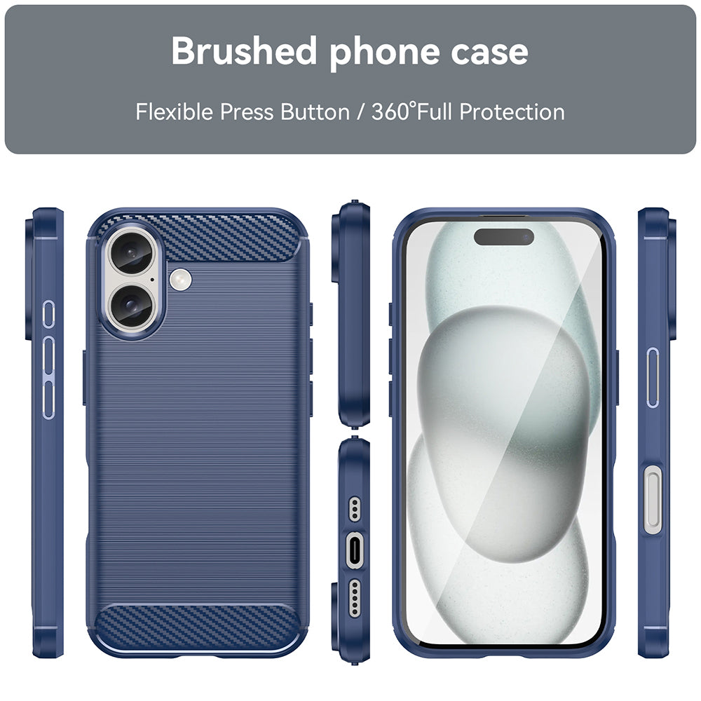 Futrola za Apple iPhone 16 Plus, Techsuit, Karbon, Plava