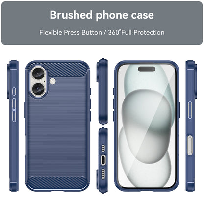 Futrola za Apple iPhone 16 Plus, Techsuit, Karbon, Plava