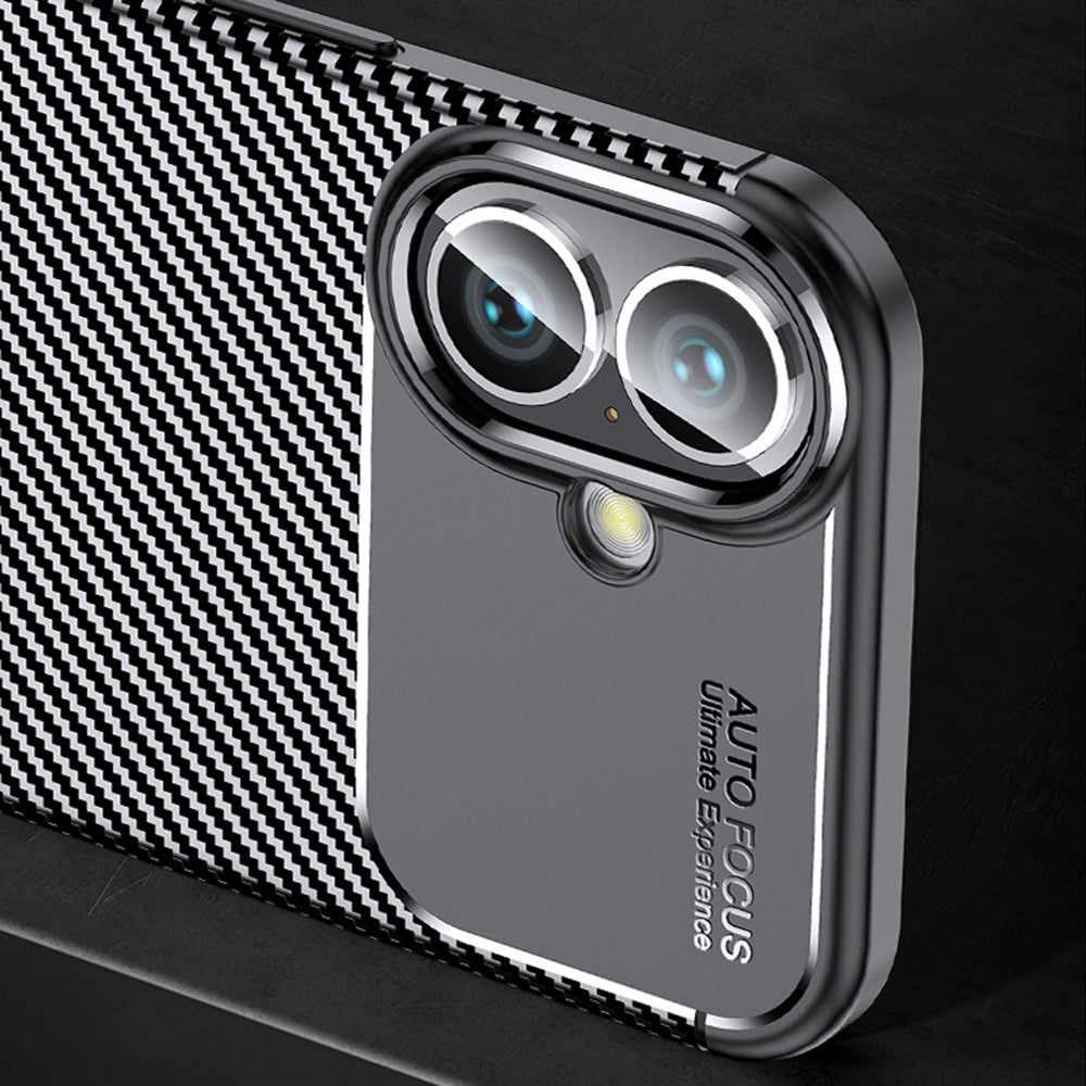 Futrola za Apple iPhone 16 Plus, Techsuit, CarbonFiber, Crna