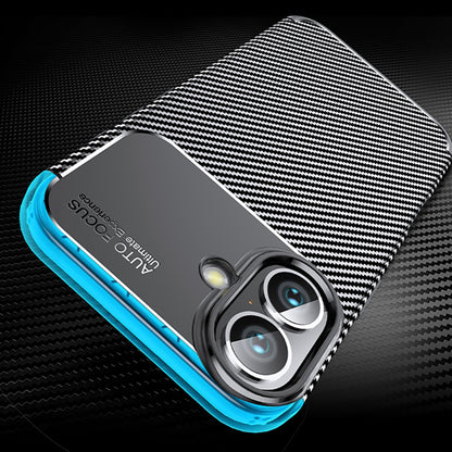 Futrola za Apple iPhone 16 Plus, Techsuit, CarbonFiber, Crna