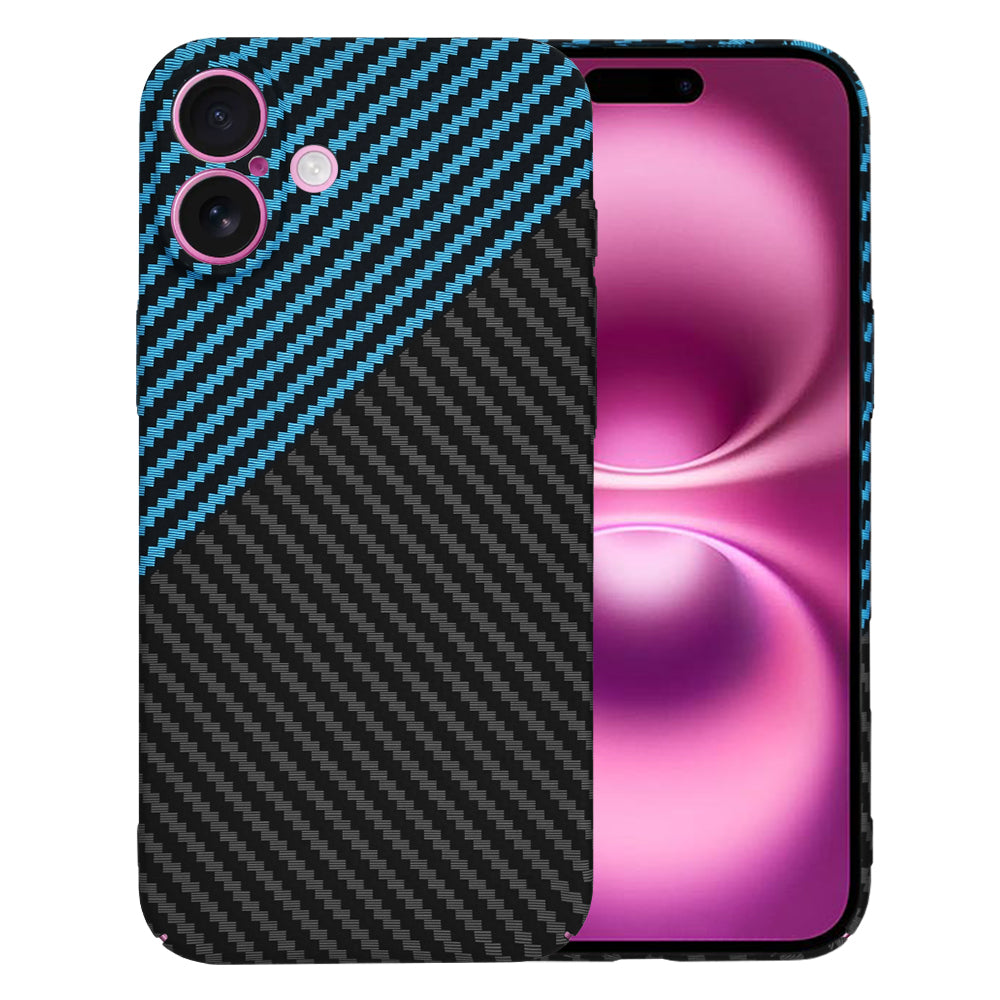 Futrola za Apple iPhone 16 Plus, Techsuit, Carbonite FiberShell, Crno Plava