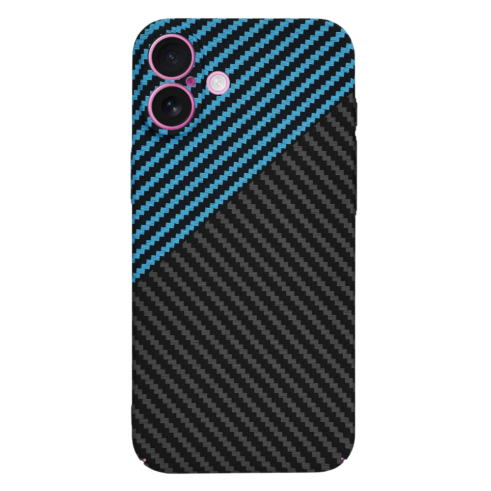 Futrola za Apple iPhone 16 Plus, Techsuit, Carbonite FiberShell, Crno Plava