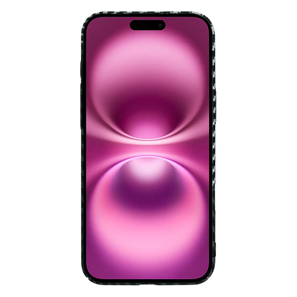 Futrola za Apple iPhone 16 Plus, Techsuit, Carbonite FiberShell, Crno Siva