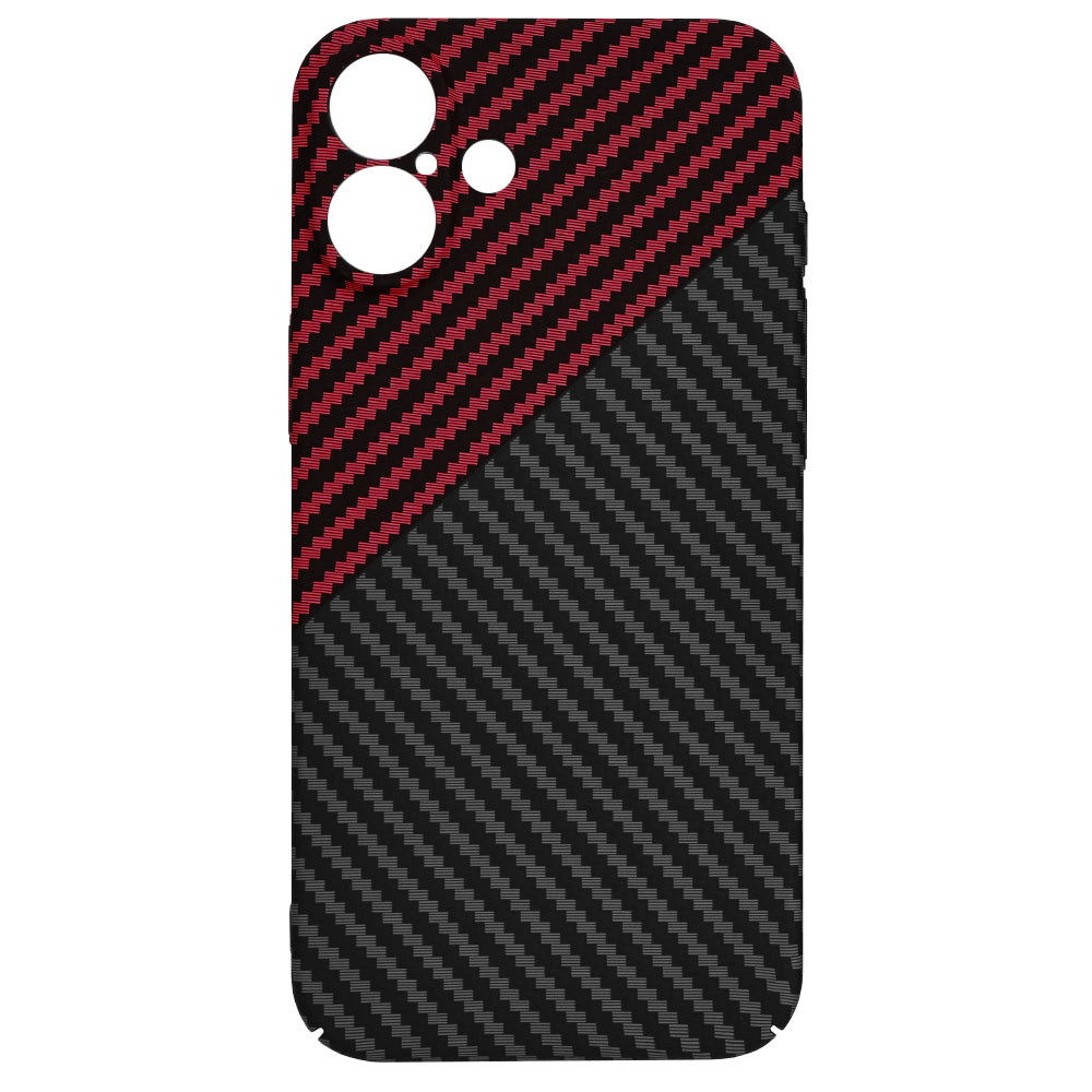 Futrola za Apple iPhone 16 Plus, Techsuit, Carbonite FiberShell, Crno Crvena