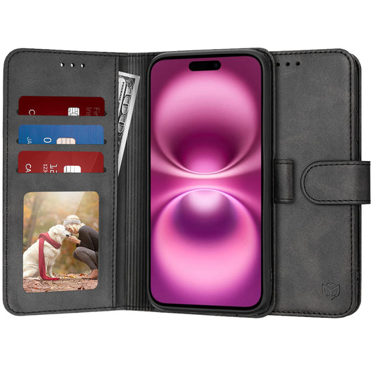 Futrola za Apple iPhone 16 Plus, Techsuit, Diary Book, Crna