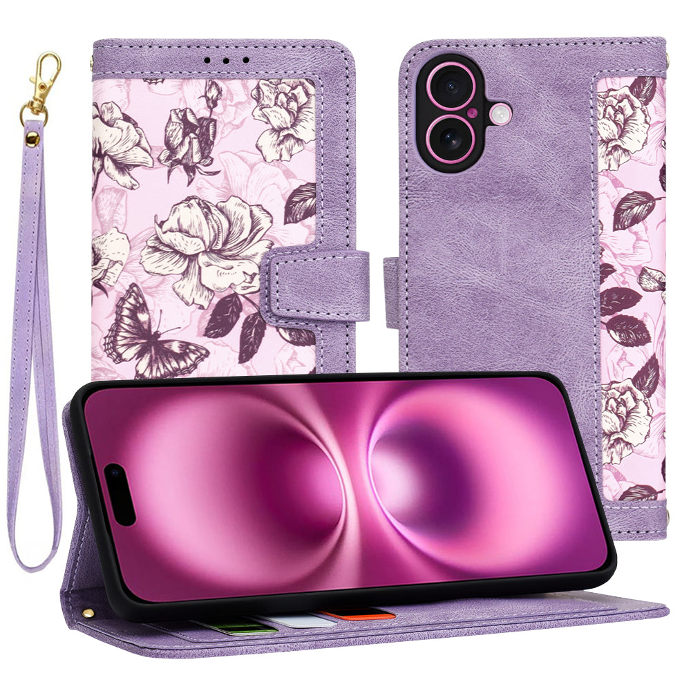 Futrola za Apple iPhone 16 Plus, Techsuit, FlipCraft, Ljubičasta