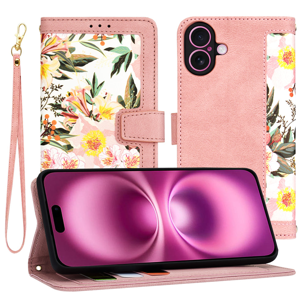 Futrola za Apple iPhone 16 Plus, Techsuit, FlipCraft, Roze