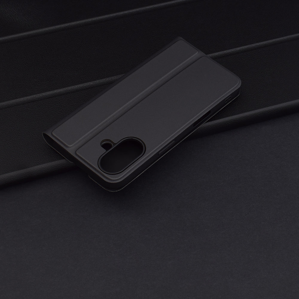 Futrola za Apple iPhone 16 Plus, Techsuit, Magskin Book, Crna