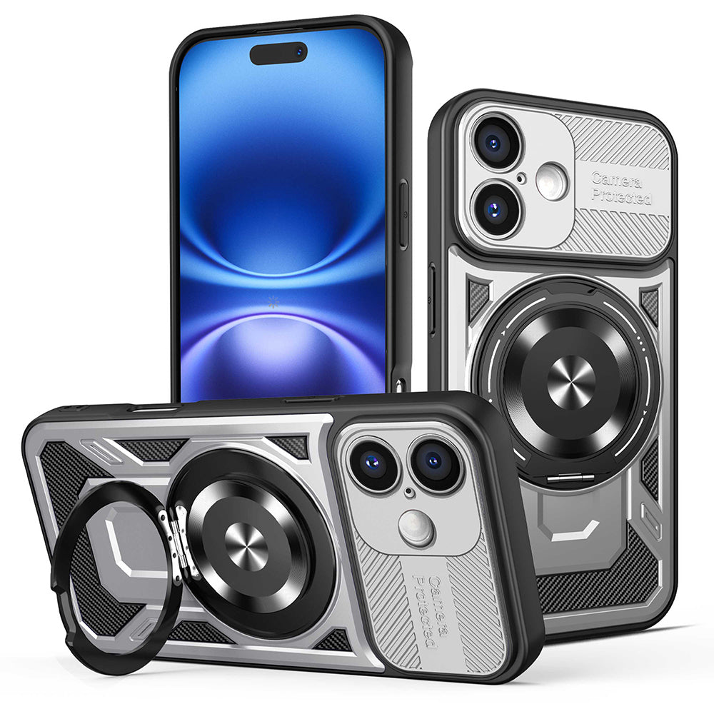 Futrola za Apple iPhone 16 Plus, Techsuit, RuggedCam, Siva