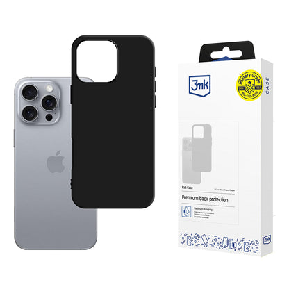 Futrola za Apple iPhone 16 Pro, 3MK, Crna Mat