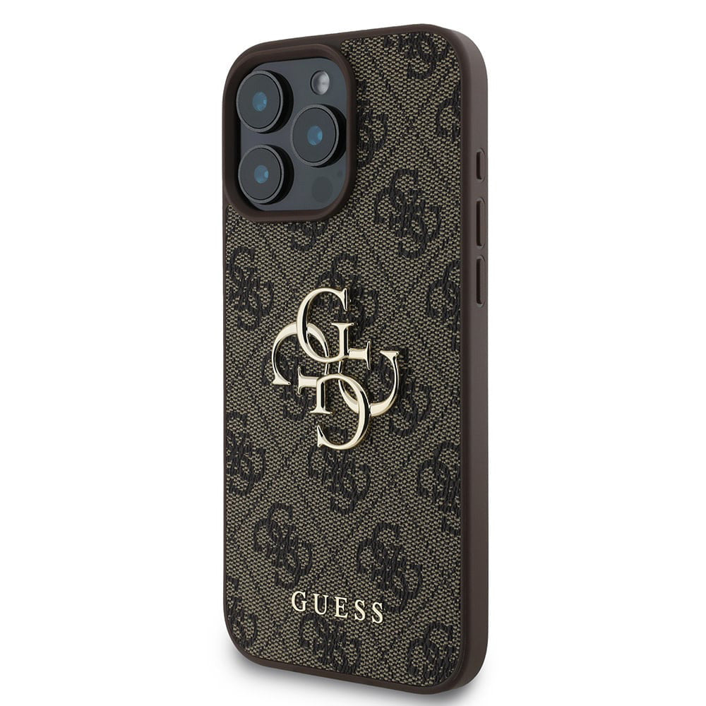 Futrola za Apple iPhone 16 Pro, Guess, 4G Big Logo, Braon