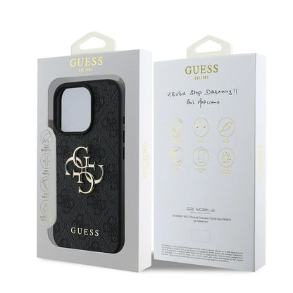 Futrola za Apple iPhone 16 Pro, Guess, 4G Big Logo, Crna