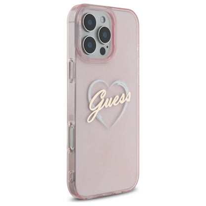 Futrola za Apple iPhone 16 Pro, Guess, IML Heart, Roze