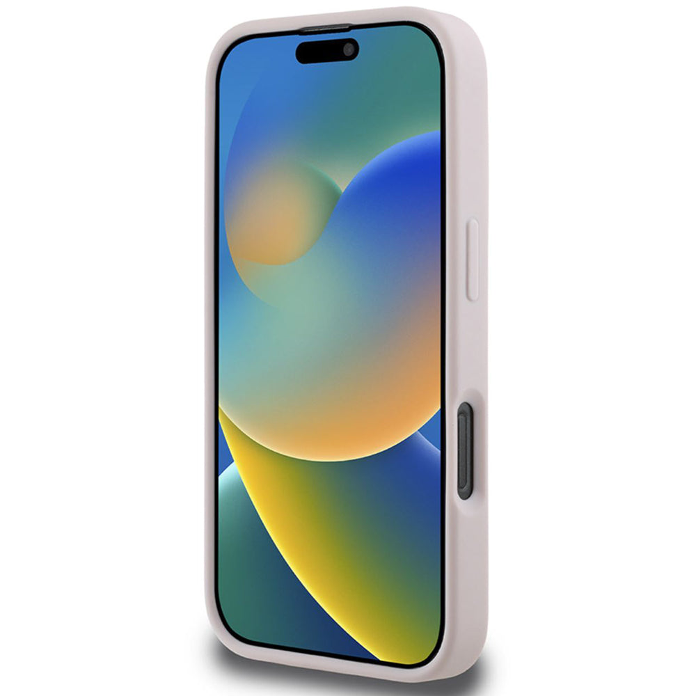 Futrola za Apple iPhone 16 Pro, Guess, Quilted Metal Logo, Roze