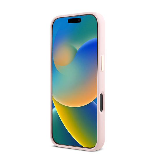 Futrola za Apple iPhone 16 Pro, Guess, Script Metal Logo & Frame, Roze