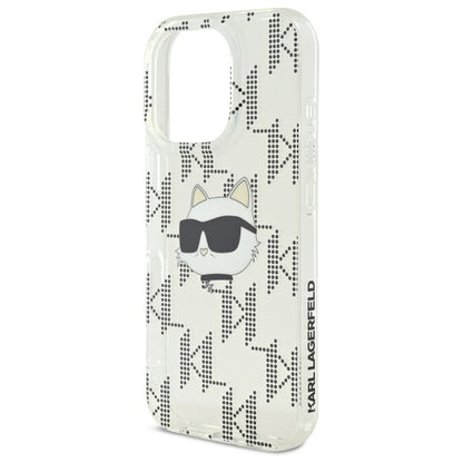 Futrola za Apple iPhone 16 Pro, Karl Lagerfeld, IML Luxury Electroplated Choupette's Head, Transparentna