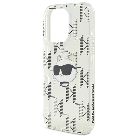 Futrola za Apple iPhone 16 Pro, Karl Lagerfeld, IML Luxury Electroplated Choupette's Head, Transparentna