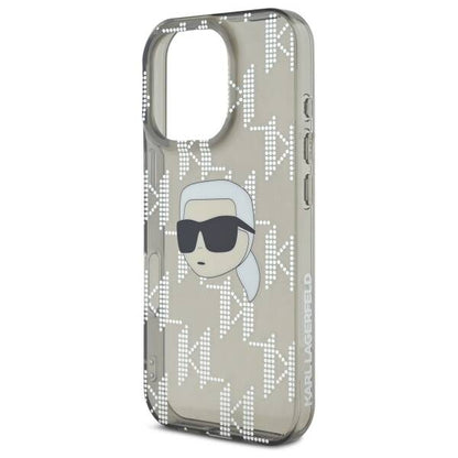 Futrola za Apple iPhone 16 Pro, Karl Lagerfeld, IML Luxury Electroplated Karl's Head, Crna