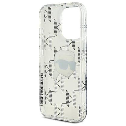 Futrola za Apple iPhone 16 Pro, Karl Lagerfeld, IML Luxury Electroplated Karl's Head, Transparentna